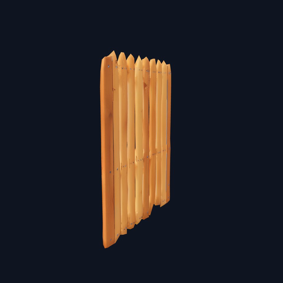 Classic Wooden Fence model pack
